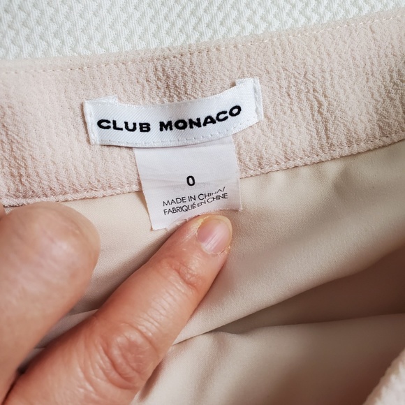 Club Monaco Scalloped Tiered Mini Skirt (Pearl) - Picture 4 of 6